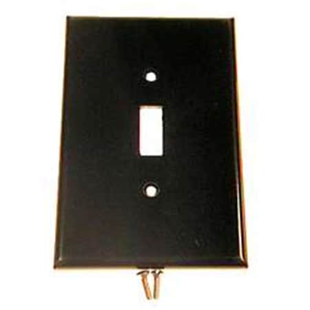 Ezgeneration Brown Single Gang Single Toggle Wallplate EZ84588